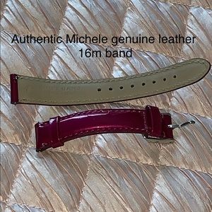Authentic Michele 16mm genuine leather band